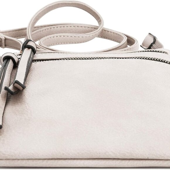 Crossbody Purse Bag | Functional Multi Pocket Double Zipper Purse | Adjustable S - Picture 5 of 7